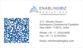 QR Code embaded Business Card Design